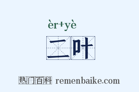二叶是什么意思的图片